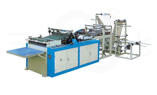 Bag making machine, air cushion film bag making machine