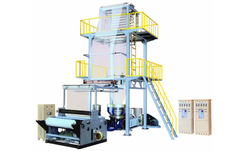 Two layer coextrusion blown film machine, rotary die head